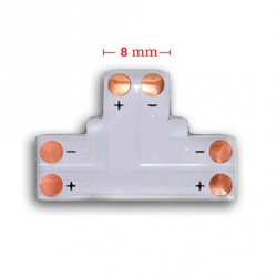 Elektro Złączka typ T 2 PIN 8mm do taśm LED jednokolorowych