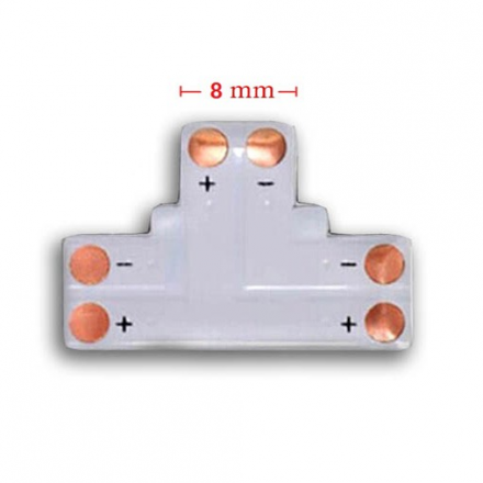 Elektro Złączka typ T 2 PIN 8mm do taśm LED jednokolorowych
