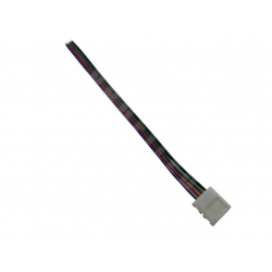 Złączka click jednostronna 4 PIN 10mm do taśm LED wielokolorowych