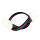 Złączka click dwustronna 4 PIN 10mm do taśm LED wielokolorowych