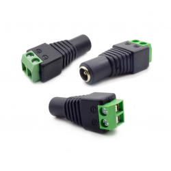 Złączka DC gniazdo zasilające 2,1/5,5 LED żeńskie