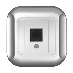 TIMEX TOPAZ Gniazdo komputerowe RJ45 kat.5e krone LSA GTP-12T srebrne