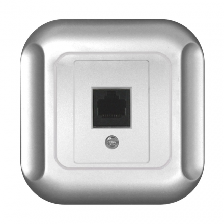 TIMEX TOPAZ Gniazdo komputerowe RJ45 kat.5e krone LSA GTP-12T srebrne