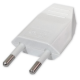 Wtyczka prosta PŁASKA b/u 10A 250V biała ZN-11-BI