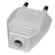 Wtyczka prosta PŁASKA b/u 10A 250V biała ZN-11-BI