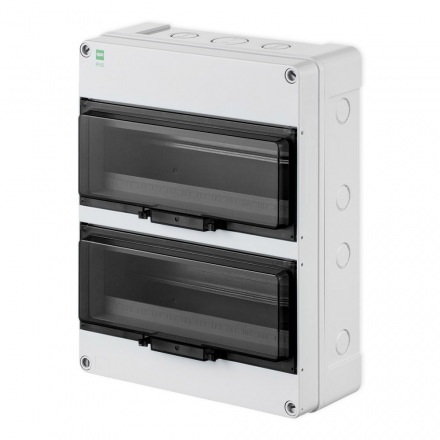 Elektro-Plast Rozdzielnica natynkowa HERMETICA RN-2x12 IP65 szara 2209-01