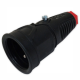 PCE Gniazdo przenośne gumowe IP20 z uziemieniem 16A 250V 2410-srw