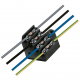 ELEKTRO-PLAST Płytka odgałęźna 4-torowa 2,5 mm² 0951-00