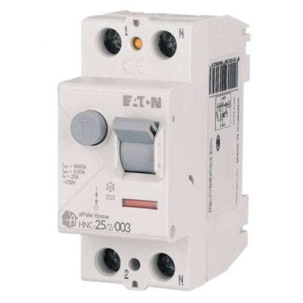 EATON Wyłącznik różnicowo-prądowy 2P 25A 30mA typ AC HNC-25/2/003 194690