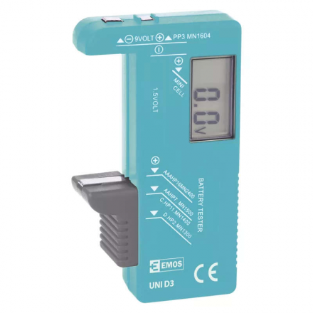 EMOS UNIWERSALNY TESTER BATERII WOLTOMIERZ LCD NO322