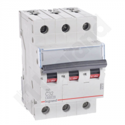 Legrand Wyłącznik nadprądowy 3P C 32A 6kA AC S303 TX3 403548