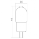 ECOLIGHT ŻARÓWKA MINI LED G4 3W 12V DC BARWA CIEPŁA