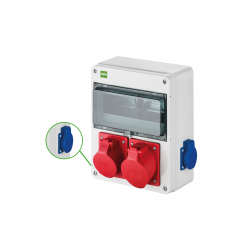 Elektro-Plast Rozdzielnica budowlana skrzynka siłowa RS-10 2x2p+Z, 1x16A,3P+N+Z,1x32A 6228-00