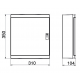Elektro-Plast Rozdzielnica multimedialna n/t ELEGANT RN-2x12 - wymiary