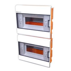 Elektro-Plast Rozdzielnica podtynkowa 2x12 IP40 dymna SRp-2x8 (N+PE) 2.6