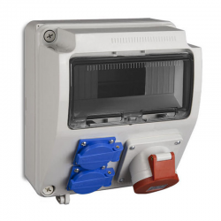 Elektro-Plast Rozdzielnica budowlana skrzynka siłowa RS-9 IP44 szara 6231-00
