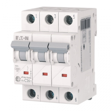 EATON Wyłącznik nadprądowy 3P C16A 6kA HN-C16/3 194891