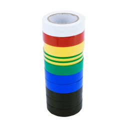 Taśma izolacyjna PCV 15mm 10m mix kolorów 10 szt.