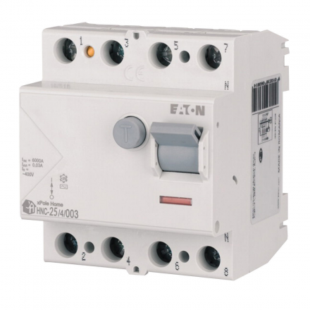 EATON Wyłącznik różnicowo-prądowy 4P 25A 30mA typ AC HNC-25/4/003 194693