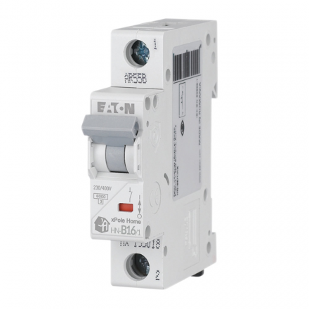 EATON Wyłącznik nadprądowy 1P B16A 6kA HN-B16/1 194821
