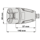 ELEKTROMET Gniazdo siłowe tablicowe N/T IP44 32A 5P 400V 921865