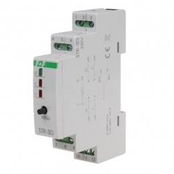 F&F Sterownik roletowy silnikowy dwuprzyciskowy na szynę 230V STR-3D