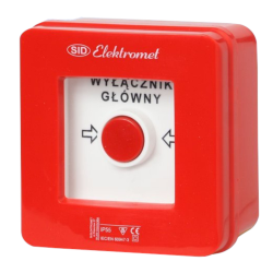 Elektromet Wyłącznik główny alarmowy natynkowy WG-1s IP55 921440