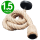 LEDIN Lampa Oprawa wisząca sznur jutowy konopny 1,5m 50W 1xE27 249877