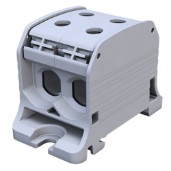 SIMET SIMBLOCK Złączka szynowa gwintowa Al/Cu 4x50mm² STB-50-2 szara 81002002