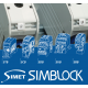 SIMET SIMBLOCK Blok rozdzielczy - odgałęźny Al/Cu 2x25mm² SCB-25 zielony 81501005