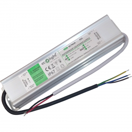 ECOLIGHT Zasilacz hermetyczny IP67 8.3A/100W 12V LED CCTV RTV