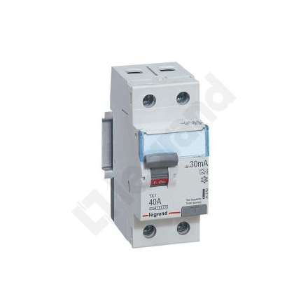 LEGRAND Wyłącznik różnicowoprądowy 2P 40A 0,03A typ A P302 TX³ 411560