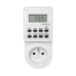 BEMKO Programator wyłącznik czasowy cyfrowy do gniazda elektrycznego TSEF1