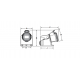 FAMATEL Gniazdo stałe 32A 5P IP44 400V / 23397