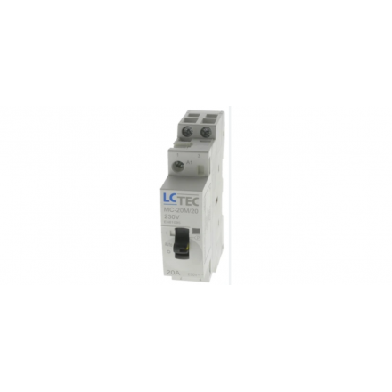 LC Stycznik modułowy z przełącznikiem 1M 20A 2NO 230V DZ MC-20M LC 496275
