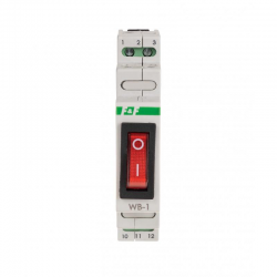 F&F Przełącznik dwupozycyjny podświetlany 230V WB-1R