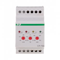 F&F Przekaźnik kontroli napięcia 3F 3P+N 10A CP-730