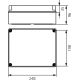 ELEKTRO-PLAST Puszka hermetyczna IP65 jasnoszara 248x198x96mm b/osłabień PH-4A.1 28.41