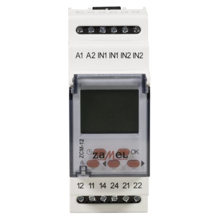 ZAMEL EXTA ZCM-12 Programator czasowy LCD 2-kanały