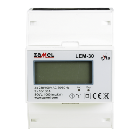 ZAMEL EXTA LEM-30 Licznik energii 3F LCD 100A