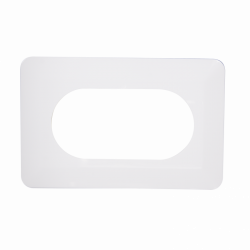 ZAMEL Osłona ścienna wyłącznika/gniazda PODWÓJNA biała OSX-220-BIA