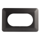 ZAMEL Osłona ścienna wyłącznika/gniazda PODWÓJNA grafit OSX-220-GRF