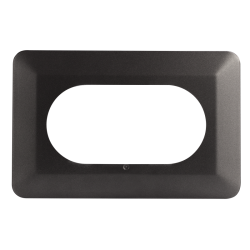 ZAMEL Osłona ścienna wyłącznika/gniazda PODWÓJNA grafit OSX-220-GRF