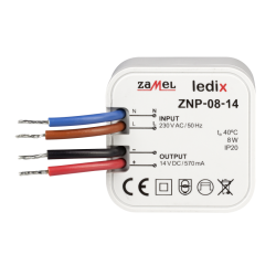 ZAMEL LEDIX Zasilacz LED dopuszkowy 14V 8W ZNP-08-14