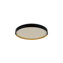 Plafoniera LED okrągła 16W neutr IP44 FARNA dąb/czarny 04155