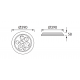 Plafoniera LED okr 24W DIMM IP44 PILOT DROPS 03865