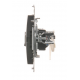 SIMON 54 Gniazdo komputerowe podwójne RJ45 do ramki antracyt D62.01/48