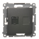 SIMON 54 Gniazdo komputerowe RJ45 do ramki antracyt D61.01/48