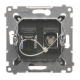 SIMON 54 Gniazdo antenowe typ F + komputerowe RJ45 do ramki antracyt DASFRJ45.01/48