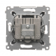 SIMON 54 Gniazdo antenowe RTV-SAT do ramki antracyt DASK.01/48